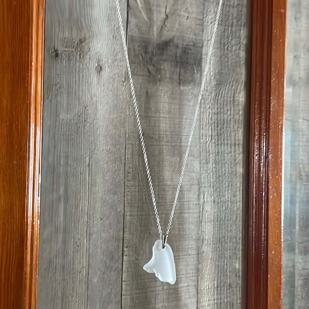 Montana Yellowstone River Glass Necklace